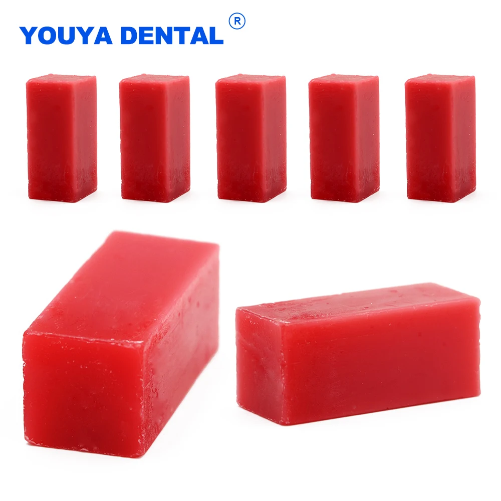 

10pcs Dental Red Carving Wax Mechanic Student Jewelry Model Dental Material Design Oral Tools Teaching Use Wax Model Making