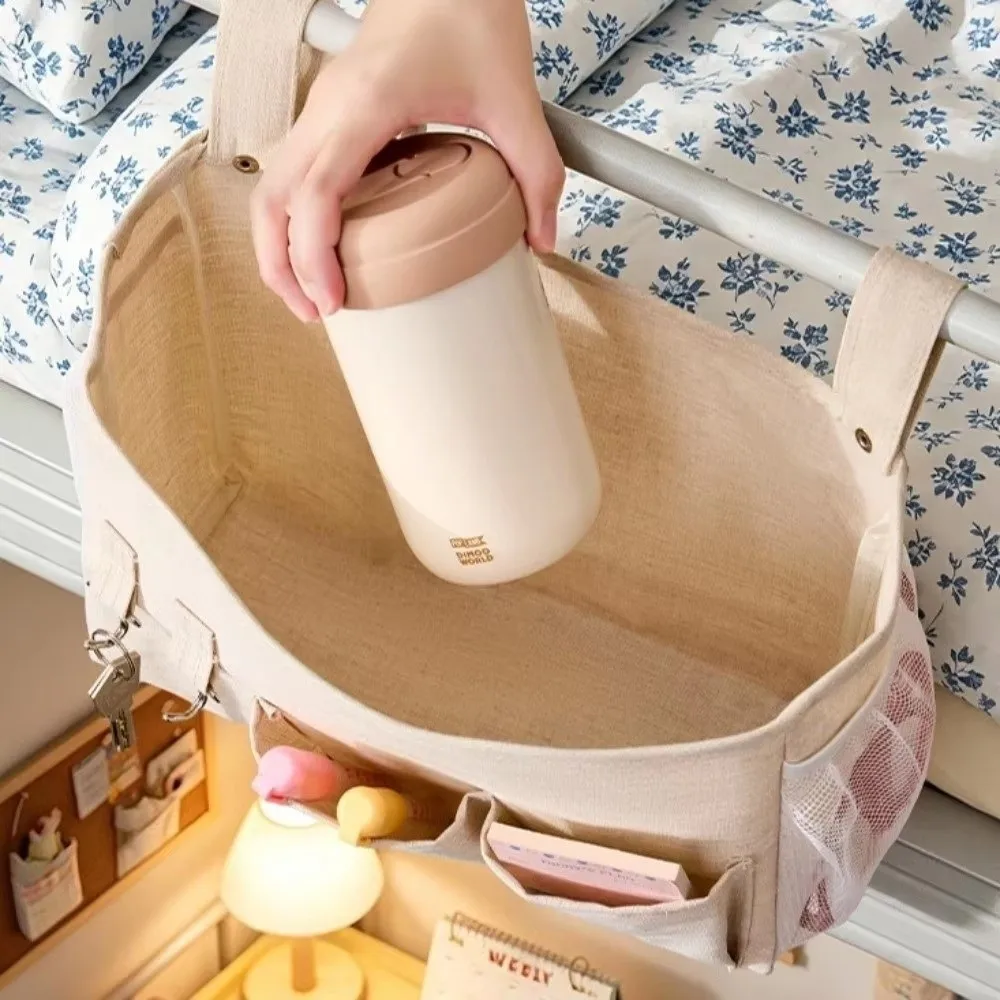 Multi-pocket Bedside Storage Bag Multi-Pocket Mesh Pockets Bedside Hanging Organizer Large Capacity Space Saving