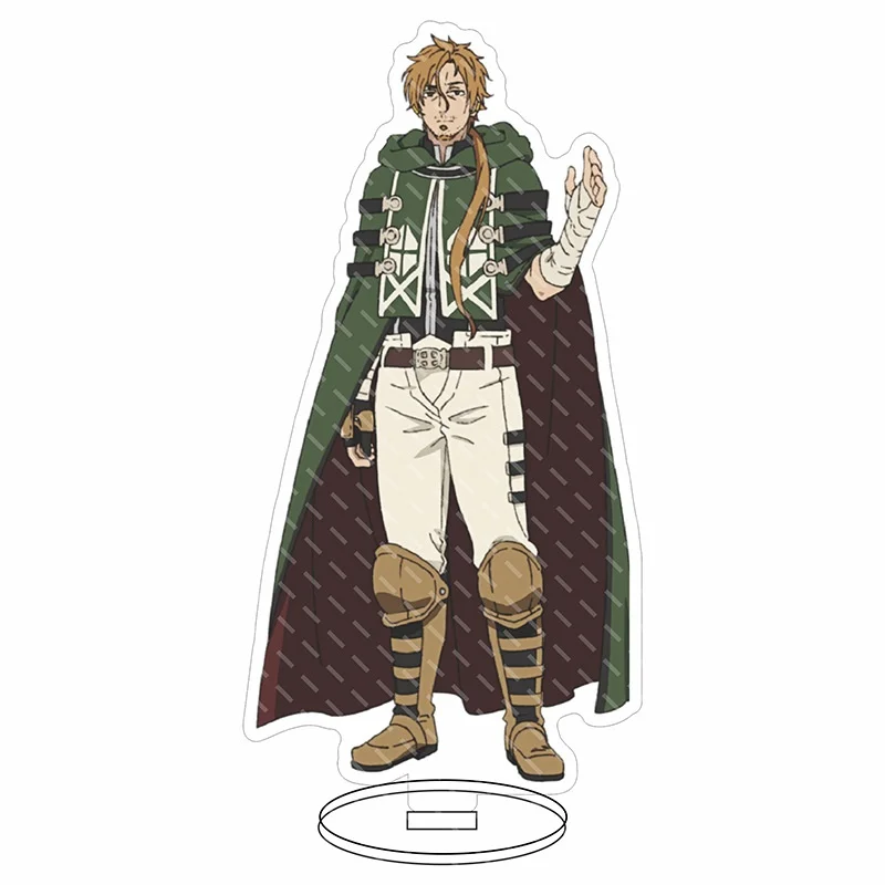 Anime Mushoku Tensei: ديكورات مكتب التناسخ العاطلين عن العمل، حامل أكريليك، ملحقات شخصيات الرسوم المتحركة