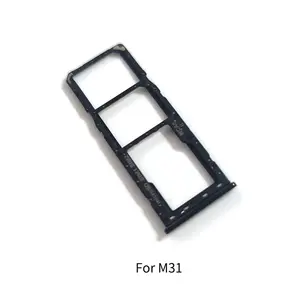 Bilashmart Samsung Galaxy M31 M21 M30s SIM Card Tray Slot Holder Adapter Socket Repair Parts