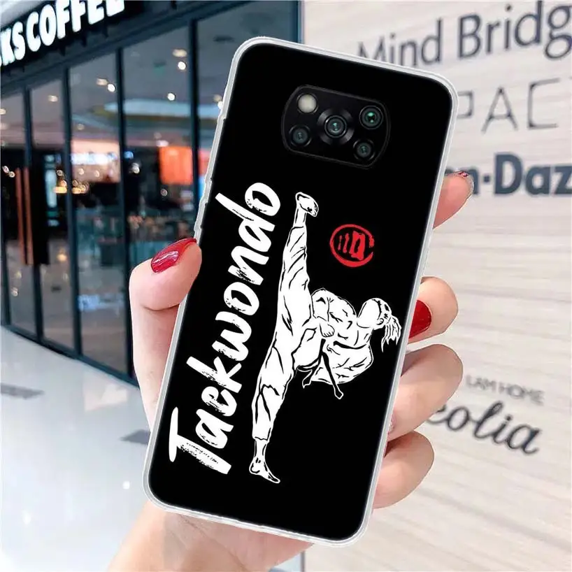 Kungfu Taekwondo Soft Phone Case for Xiaomi Poco X6 X5 X4 Gt X3 Nfc F6 F5 Pro M5s M5 M4 M3 F4 F3 F2 F1 Capa Coque Cover for Xiao