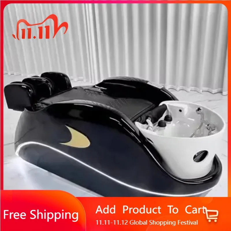 

Durable Intelligent Water Shampoo Bed Cycle Basin Bed Professional Salon Shampoo Chair Spa Therapy Cama Champú Unique Furniture