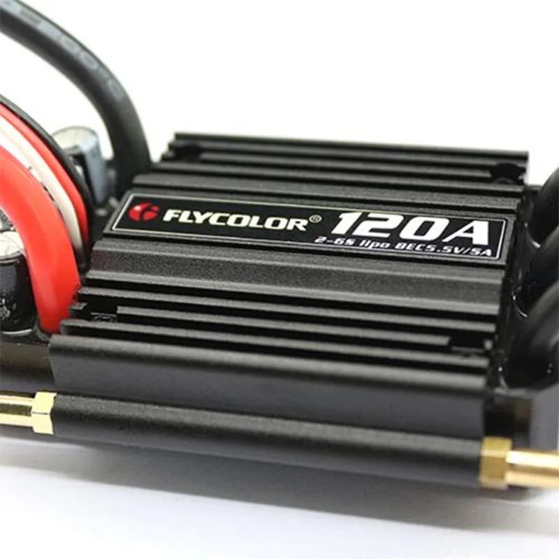 Flycolor 50A 70A 90A 120A 150A RC Boats Brushless ESC Speed Controller Progaming Card 2-6S Lipo BEC 5.5V/5A for RC Boat