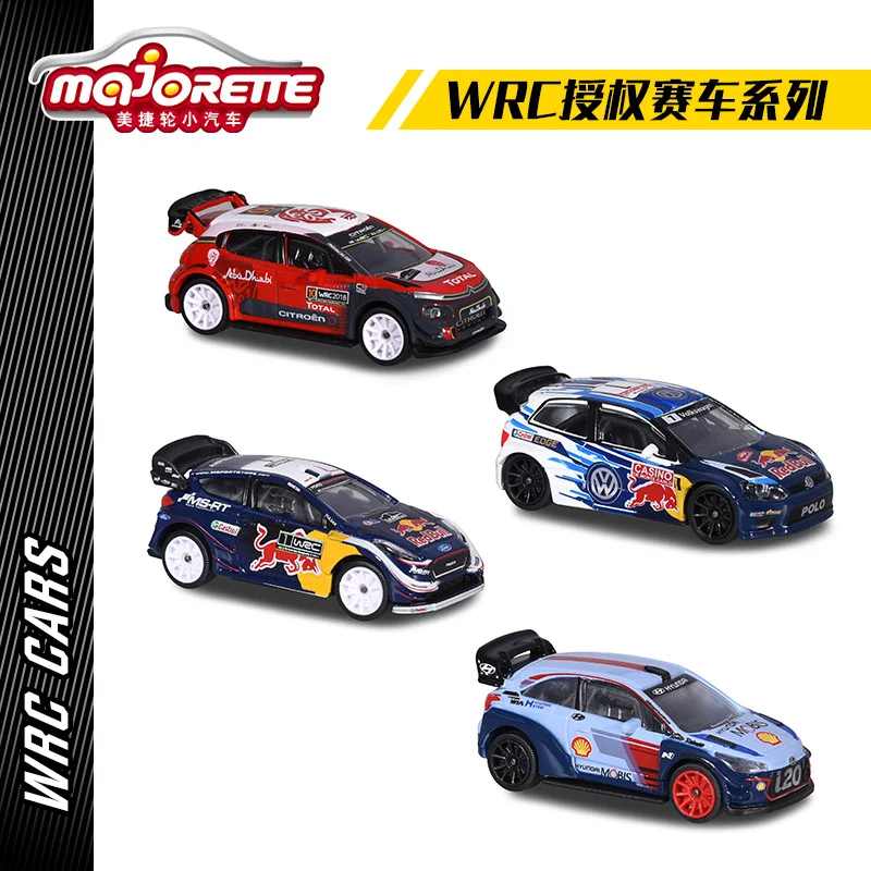 Majorette WRC Cars CITROEN C3/FORD FIESTA/HYUNDAI i20/POLO R  1/64 Die-cast Model Collection Toy Vehicles