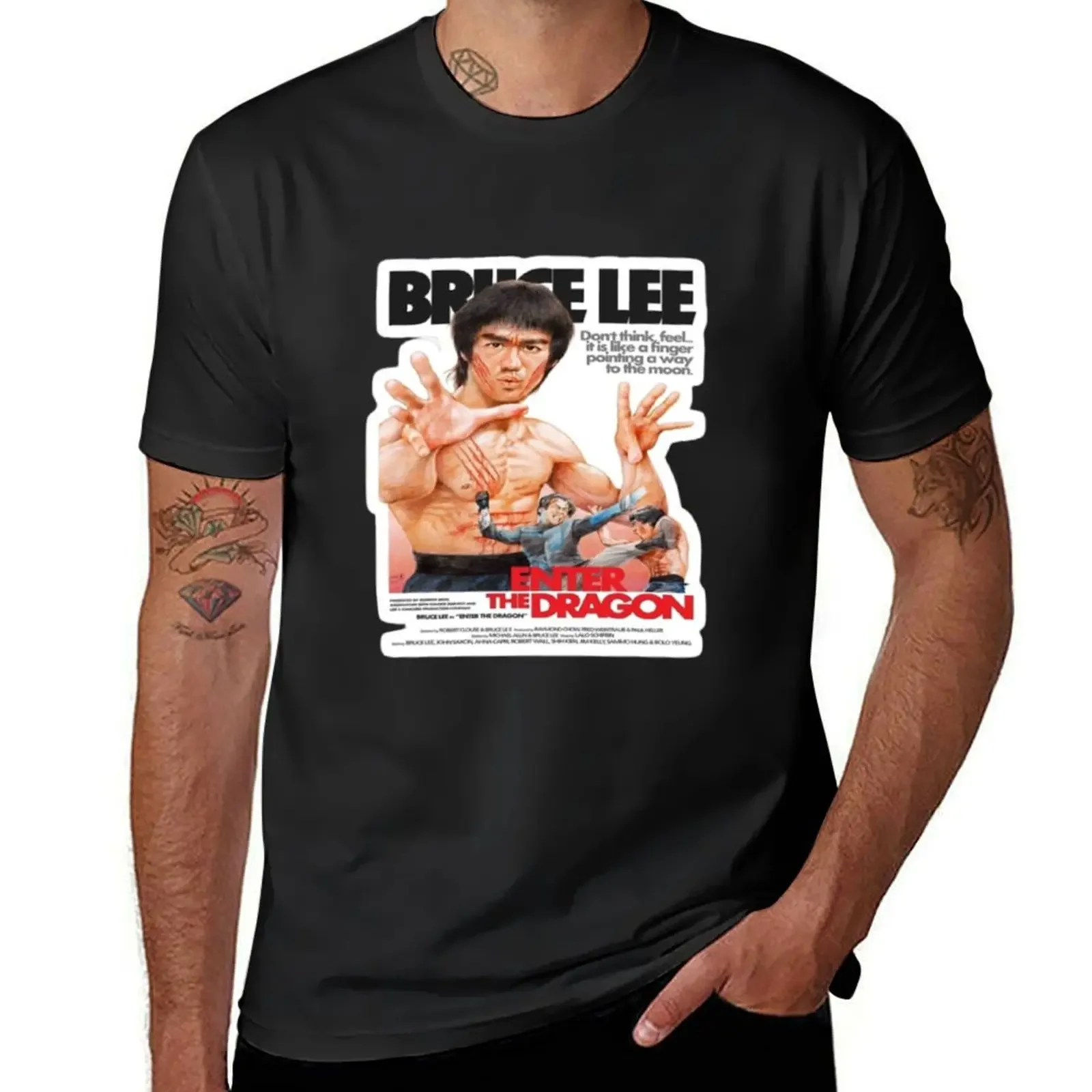 

enter the dragon T-Shirt plain Short sleeve tee Men's clothing