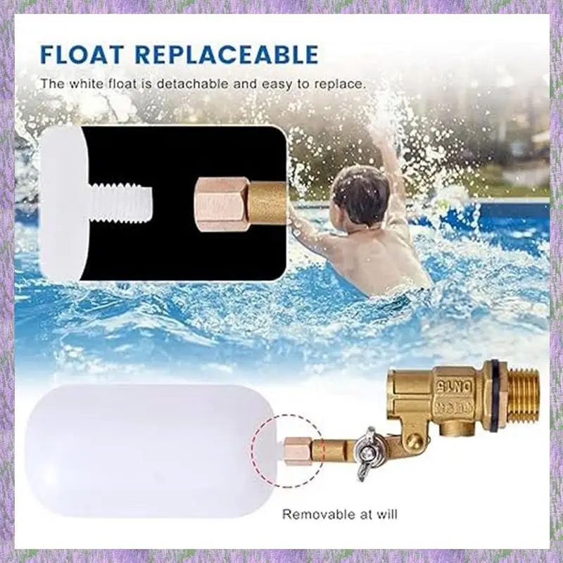 

A63K-6Pcs 1/2-дюймовый поплавковый клапан, поплавковый клапан для воды для автоматического заполнения поплавкового клапана для пруда, для резервуаров для скота, аквариумов