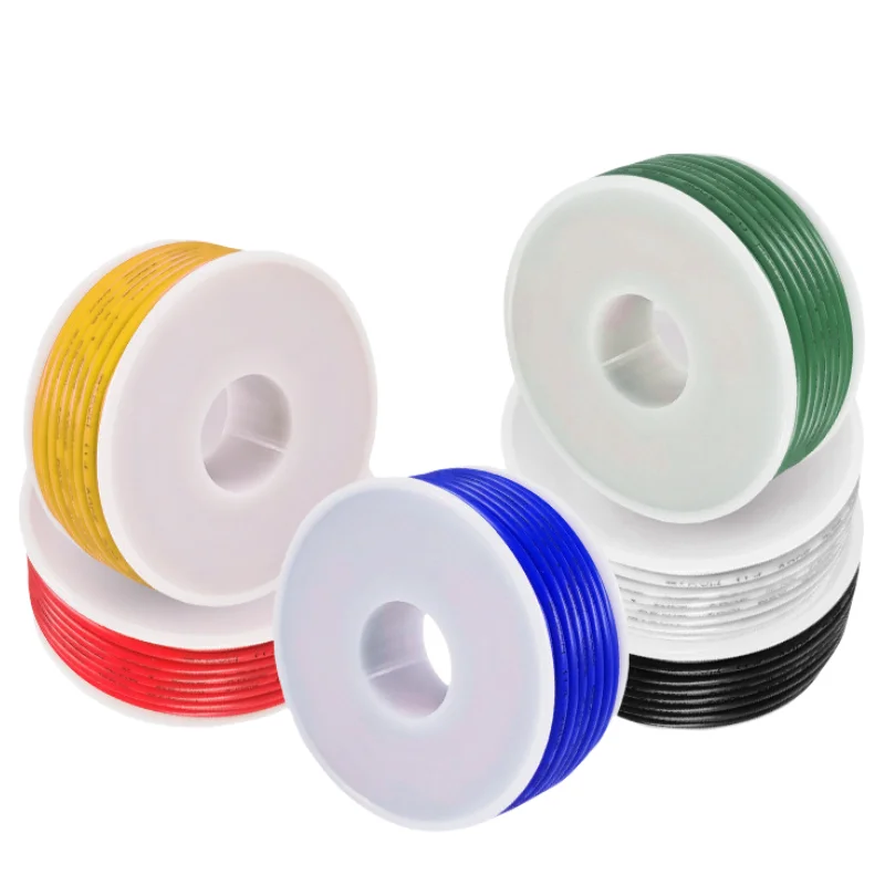 UL1007 PVC Wire 6 Colors Mix Kit Insulation Tinned Copper Cable 30/28/26/24/22/20/18/16 AWG Stranded Electrical Line PCB Wire