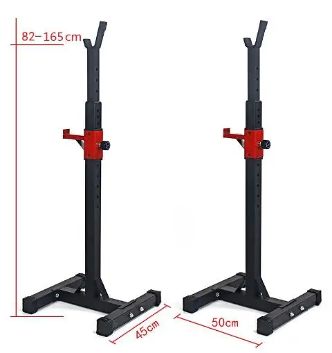 Supporto per rack per squat con bilanciere regolabile per attrezzature per il fitness da palestra domestica all\'ingrosso con barra di stoccaggio per