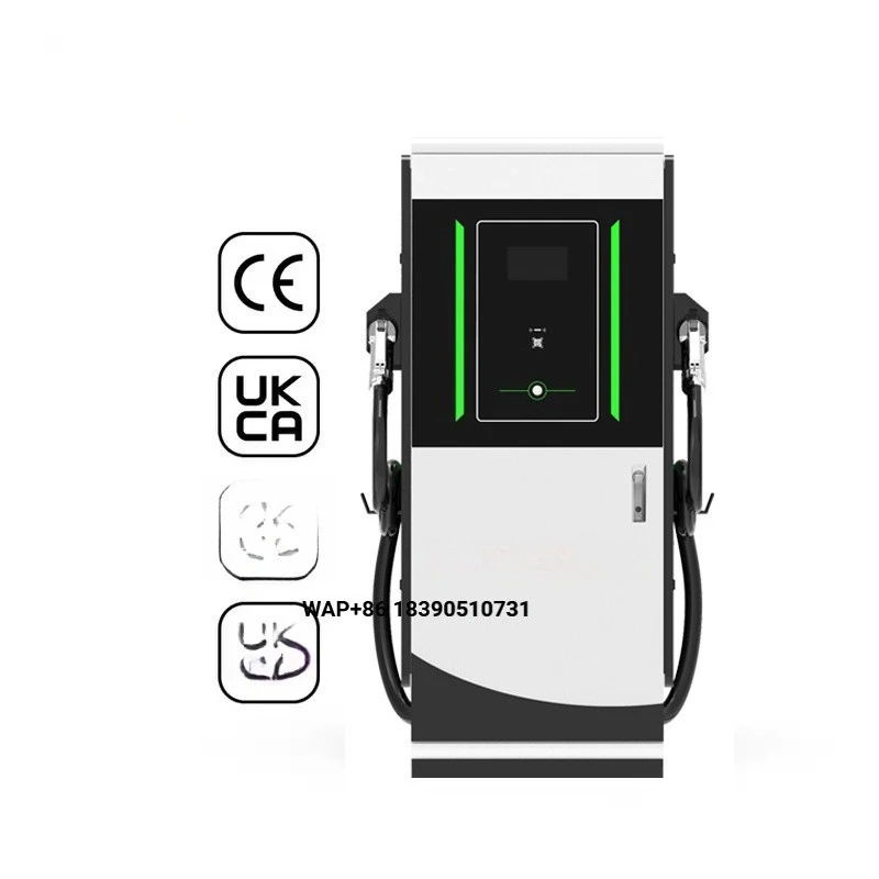 120kW Dual DC Fast Charging Pile CCS2 GB/T Commercial EV Quick Charger Station