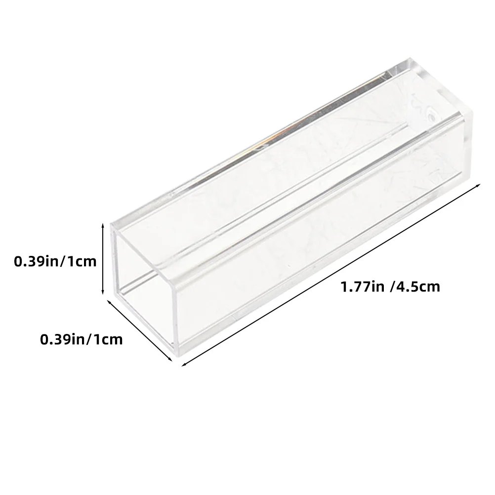 8 Pcs Disposable Cuvette Packing Cube Plastic Model Turntable Standard Cuvettes