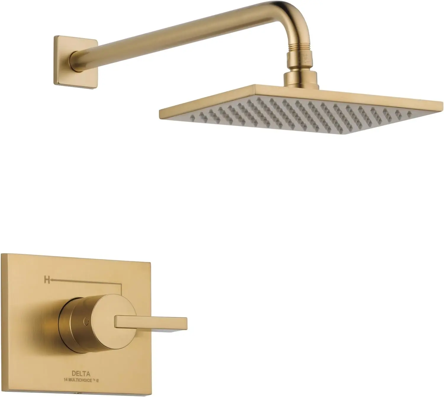 

Gold Shower Faucet, Shower Handle, Delta Shower Trim Kit, Champagne Bronze T14253-CZ (Valve Not Included)