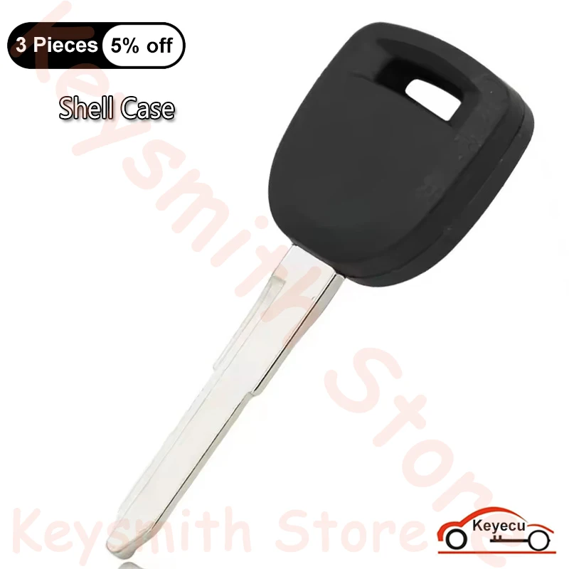 KEYECU per Mazda 2 3 5 6 RX8 CX-7 CX-9 MX-5 Miata Uncut Trasponder di Accensione Chip Chiave Borsette Caso Della Copertura di Ricambio Fob 4D63 Chip