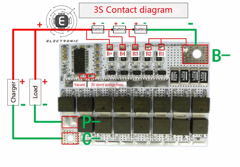 Устройство для защиты литий-ионной и тройной литиевой батареи 3S 4S Bms 3,7 в А, печатная плата, баланс зарядки литий-полимерной батареи