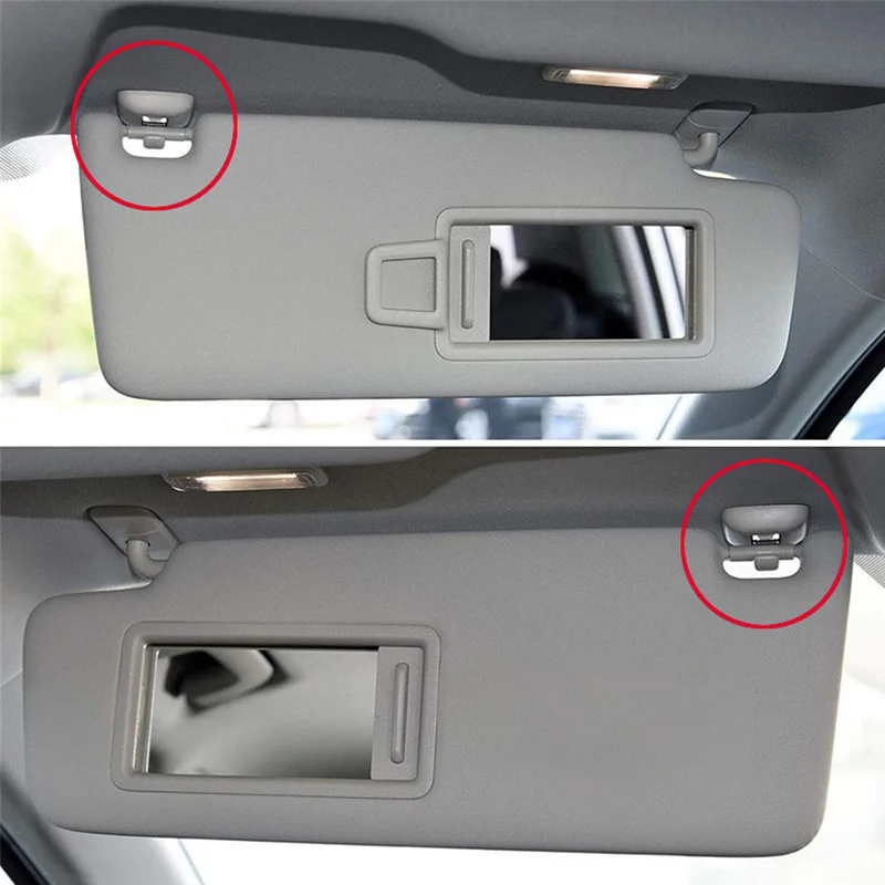 1/2pcs car sun visor hook For Audi A1 A3 A4 A5 Q3 Q5 S3 S4 S5 Allroad 8U0857562A Grey beige Interior Sun Visor Clip Holder