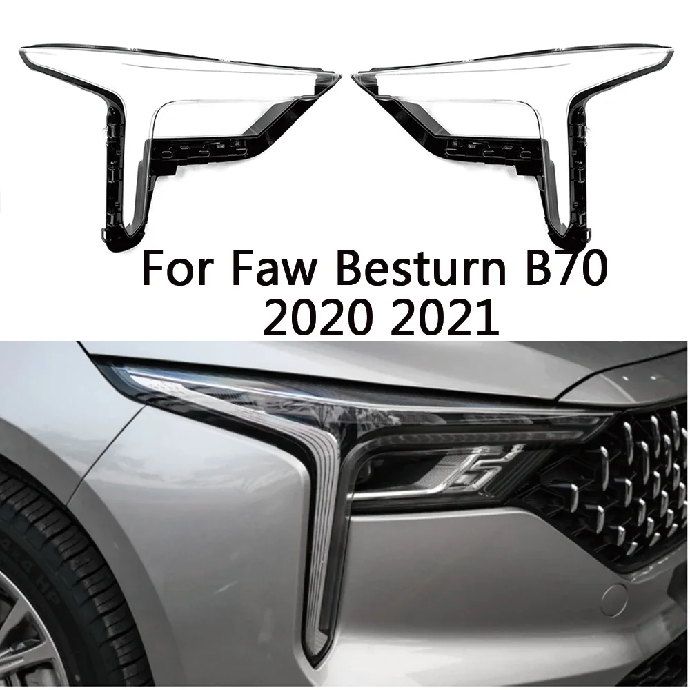 

For Faw Besturn B70 2020 2021 Lamp Case Car Glass Lens Caps Headlight Cover Light Lampshade Shell Headlamp Transparent Masks