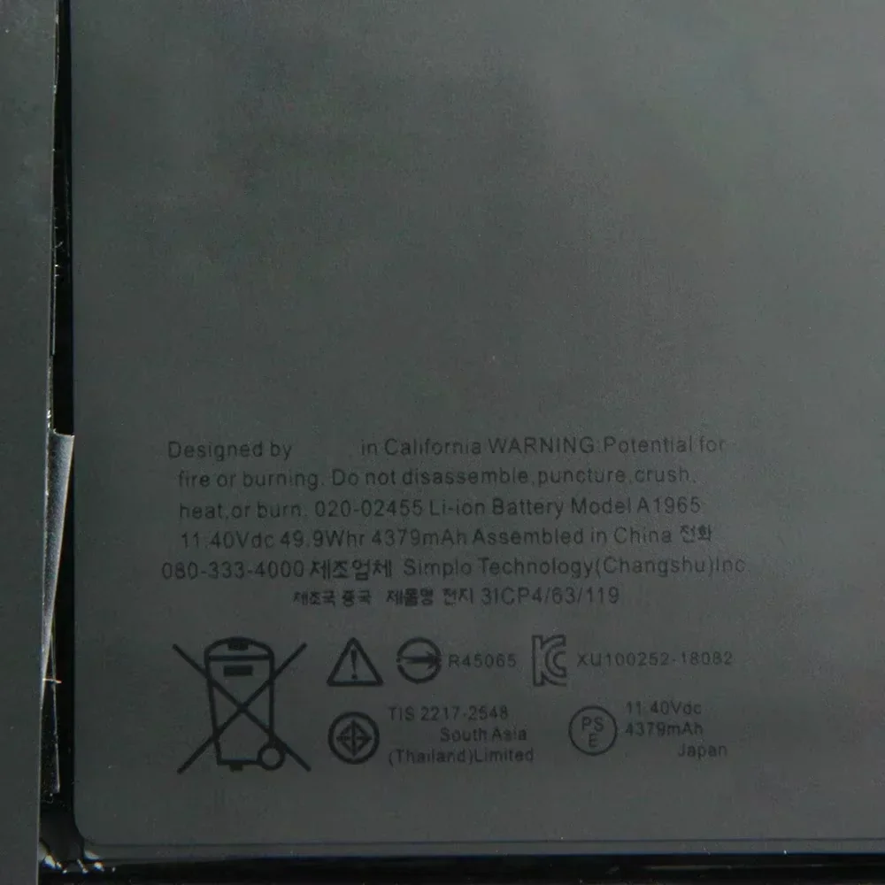 Replacement Battery For MacBook Air 13