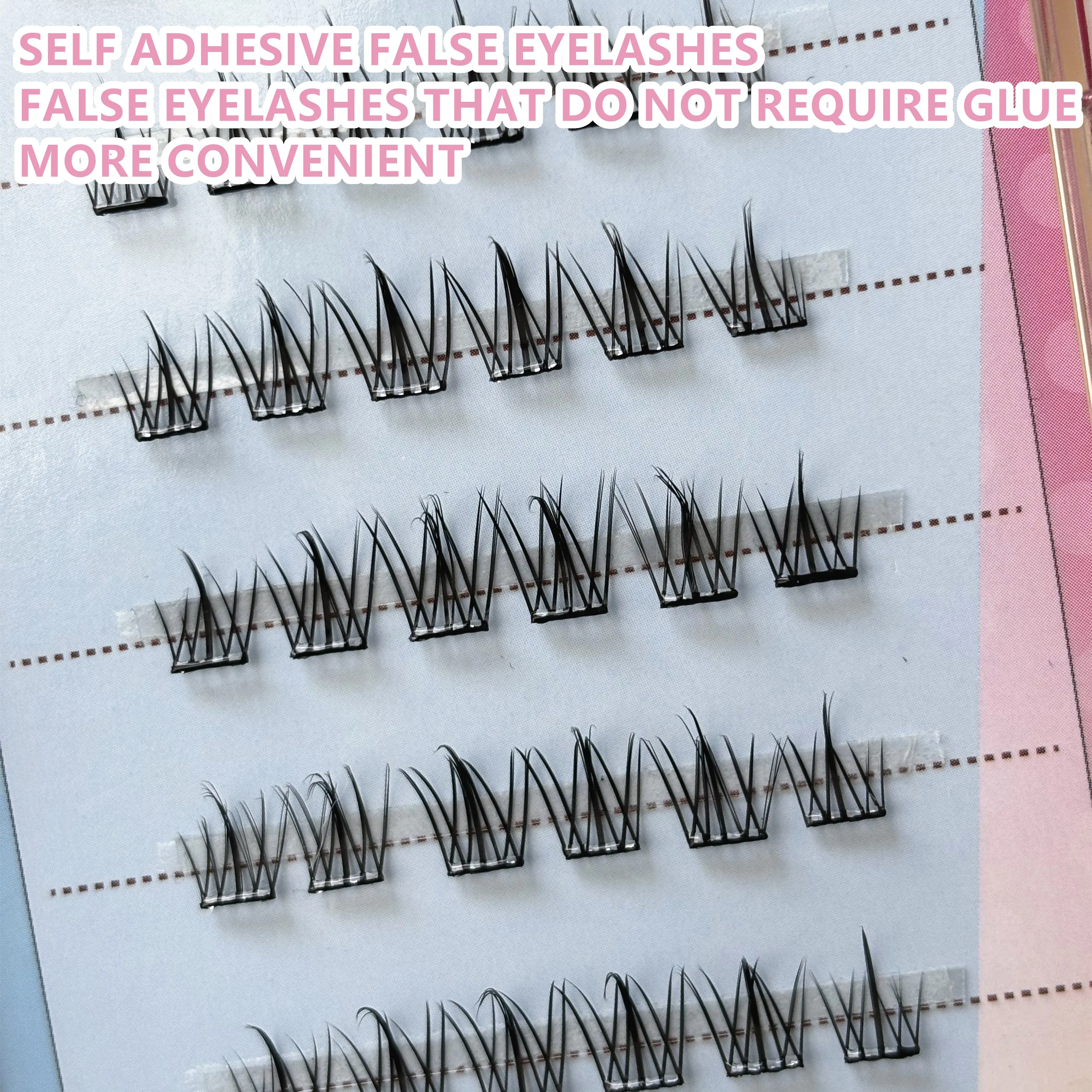 Self-adhesive Sweet Eyeslash Extension Personal Professional Makeup Individual Cluster Grafting Fake EyeLash Japanese No Glue