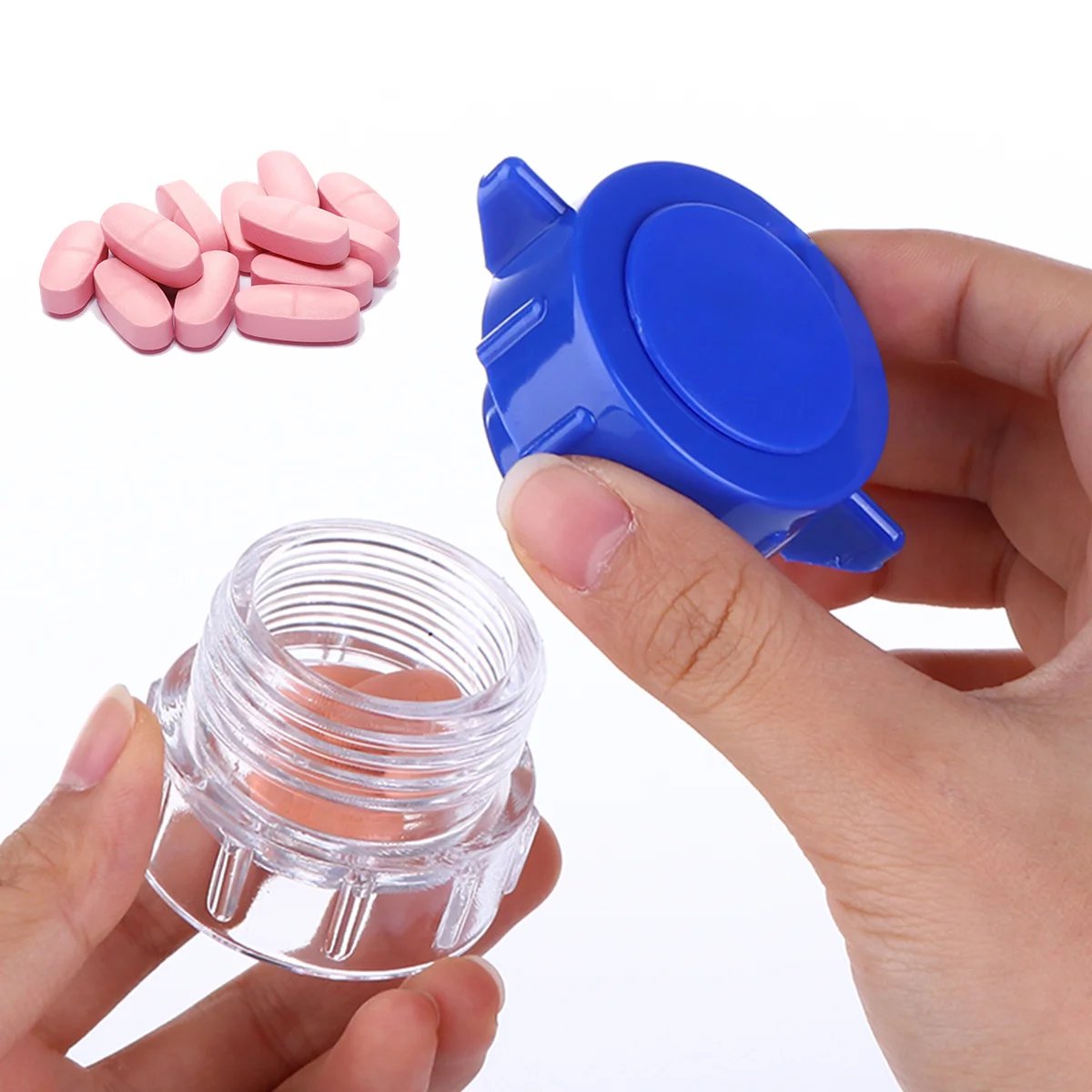 Medicine Practical Pill Pulverizer Portable Crusher Creative Durable Dispenser