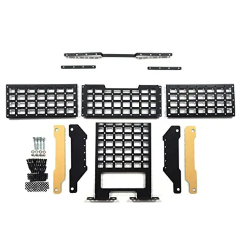 Overhead Roof Rack Cargo Storage with Molle Panel Interior Shelf for Jeep Wrangler JL 20182023 and Gladiator JT 20182023 Durabl 8 best sales jeep jl storage - №3