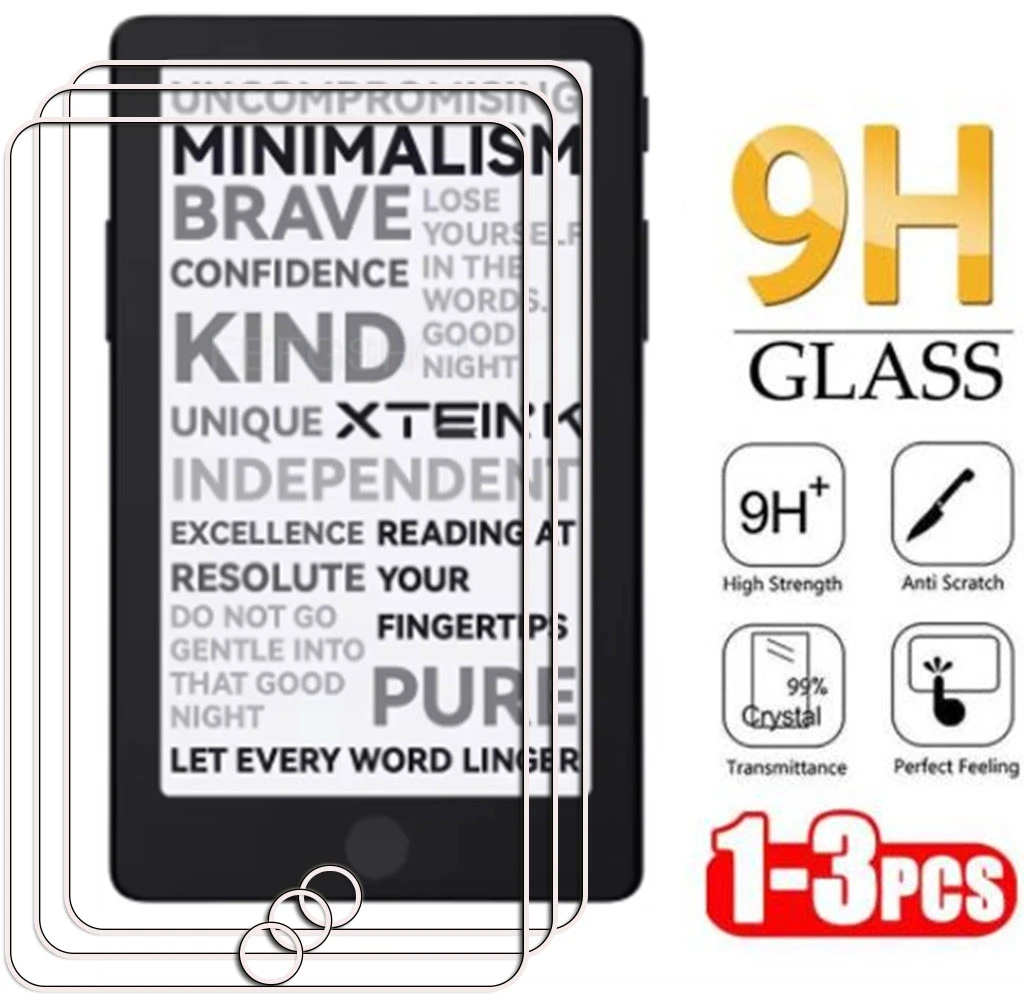 1-3 Stück 9H HD Panzerglas für XTEINK X4 Pro XTEINKX4Pro X4Pro 4,3-Zoll E-Book-Reader Bildschirmschutzfolie