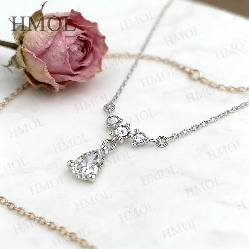 

Кулон из муассанита в форме груши, 1 карат, серебро 925 пробы, цвет D, ювелирное изделие для свадьбы, дня рождения, вечеринки, оптовая цена