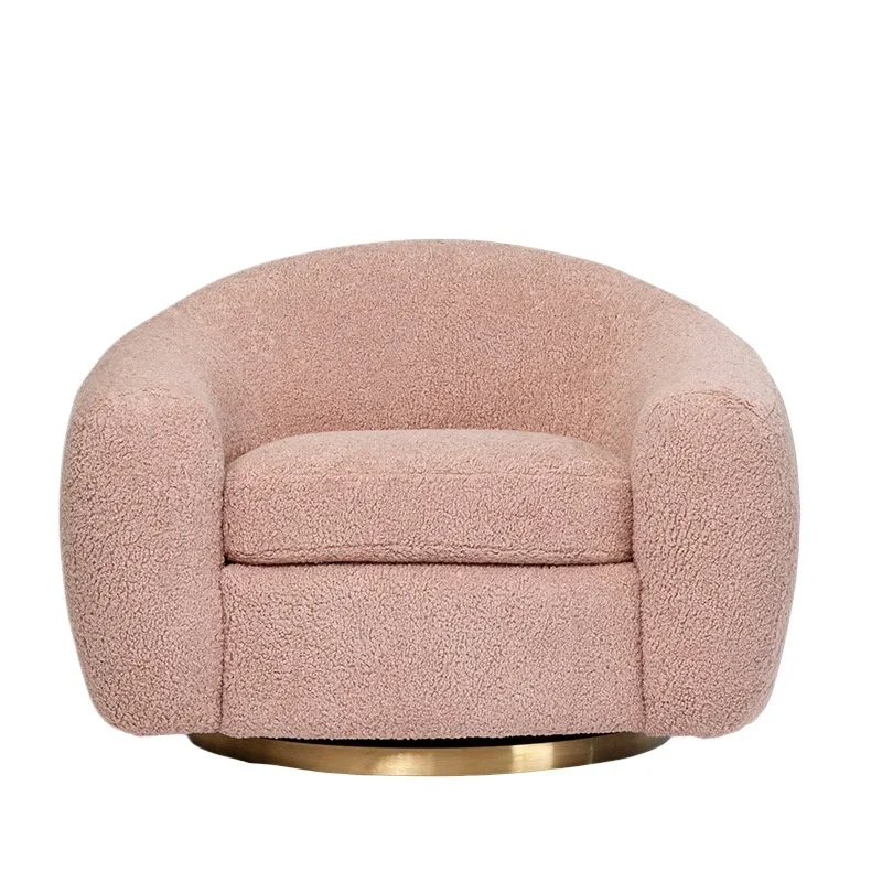 Divano singolo da soggiorno in stile crema, piccolo appartamento francese semplice, balcone tessuto casual moderno