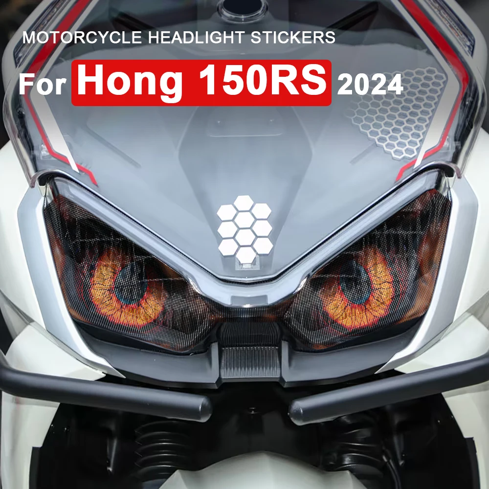 

Motorcycle Headlamp Decal Accessories For QJMOTOR HONG 150RS QJ Motor Hong 150 RS 150-RS 2024 Motorbike Headlight Guard Stickers