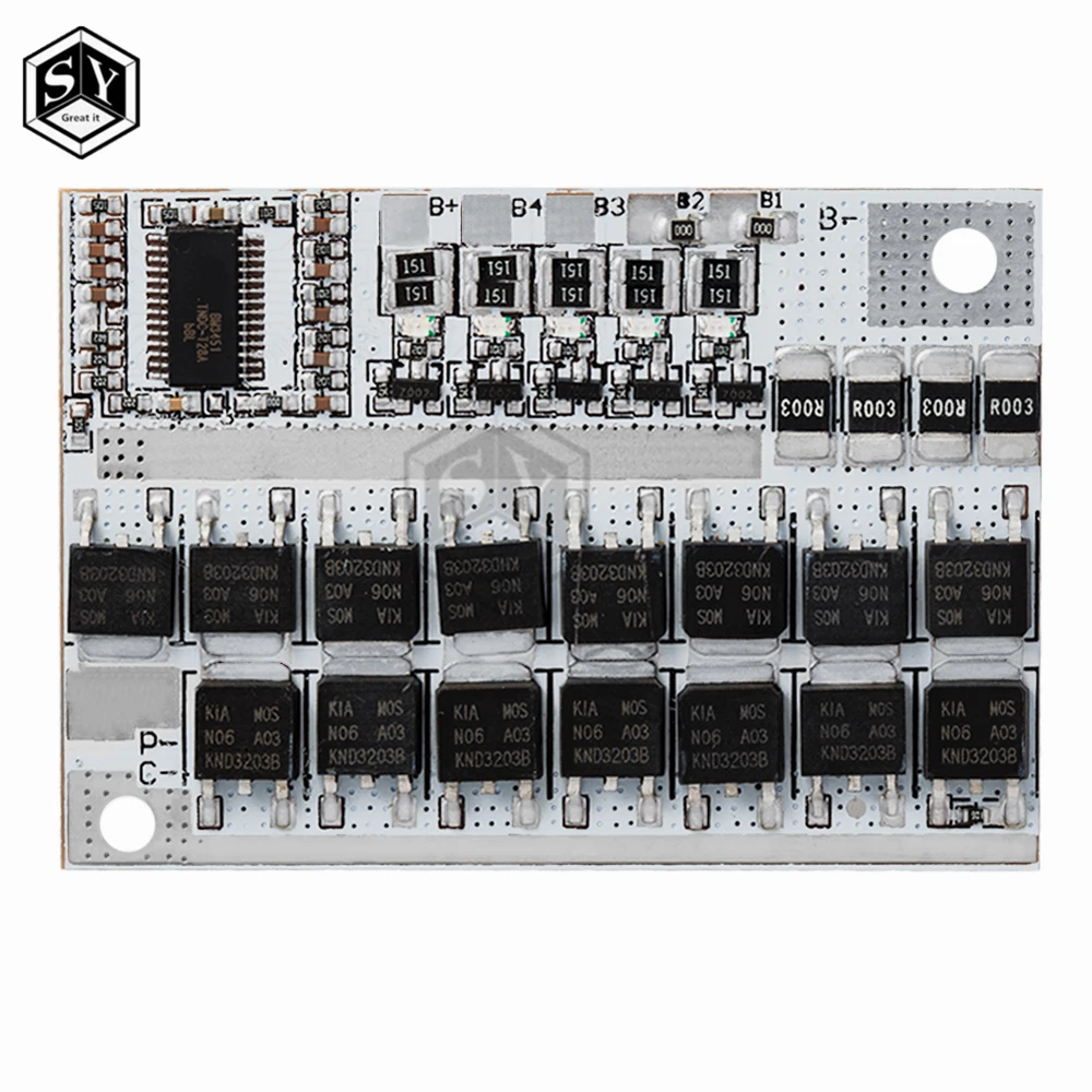 3s/4s/5s Bms 12v 16.8v 21v 3.7v 100a Li-ion Lmo Ternary Lithium Battery Protection Circuit Board Li-polymer Balance Charging