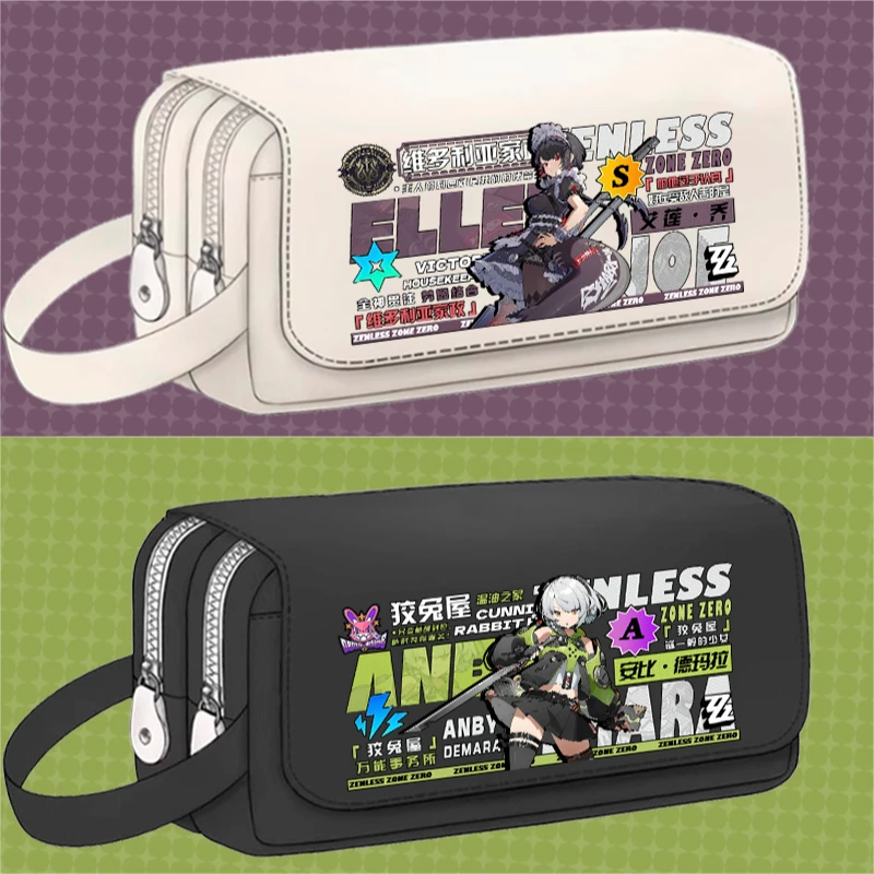 

Аниме-игра Zenless Zone Zero на 2025 год, потому что Билли Антон Коледа Эллен Джо и т. д. Унисекс простой и портативный холщовый пенал в подарок