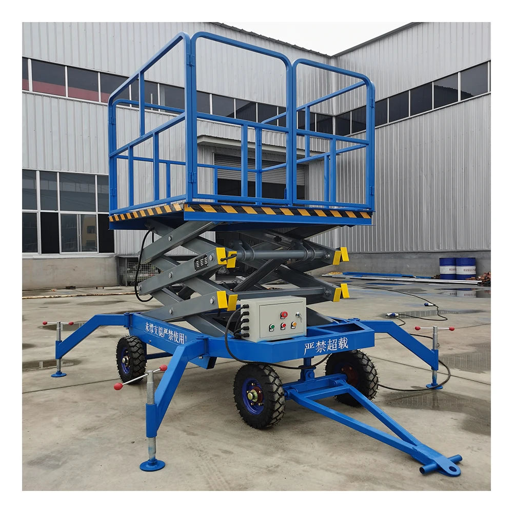

4M 6M 8M 10M 12M Customized Working Hydraulic Electric Scissor Lift Platform Table Lifting Price