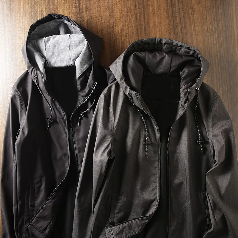 

Outdoor Softell Jaet Waterproof Windproof Spring Casual Hooded Jaet Coat Trendy Stand Fit Faion Urban Youth