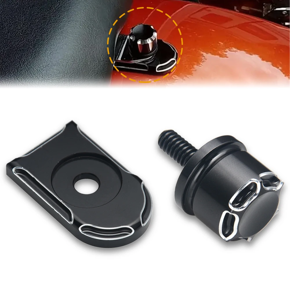 

Motorcycle Rear Fender Seat Bolt Tab Screw Knob Cover For Harley Sportster XL 1200 Dyna Softail Touring Street Glide Road Glide