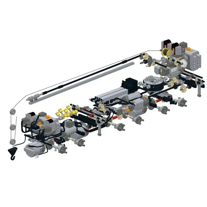 

MOC-5509 GMK6400 Мобильный кран с дистанционным управлением в сборе, машина для сращивания строительных блоков, модельMOC, креативные строительные блоки, игрушка в подарок