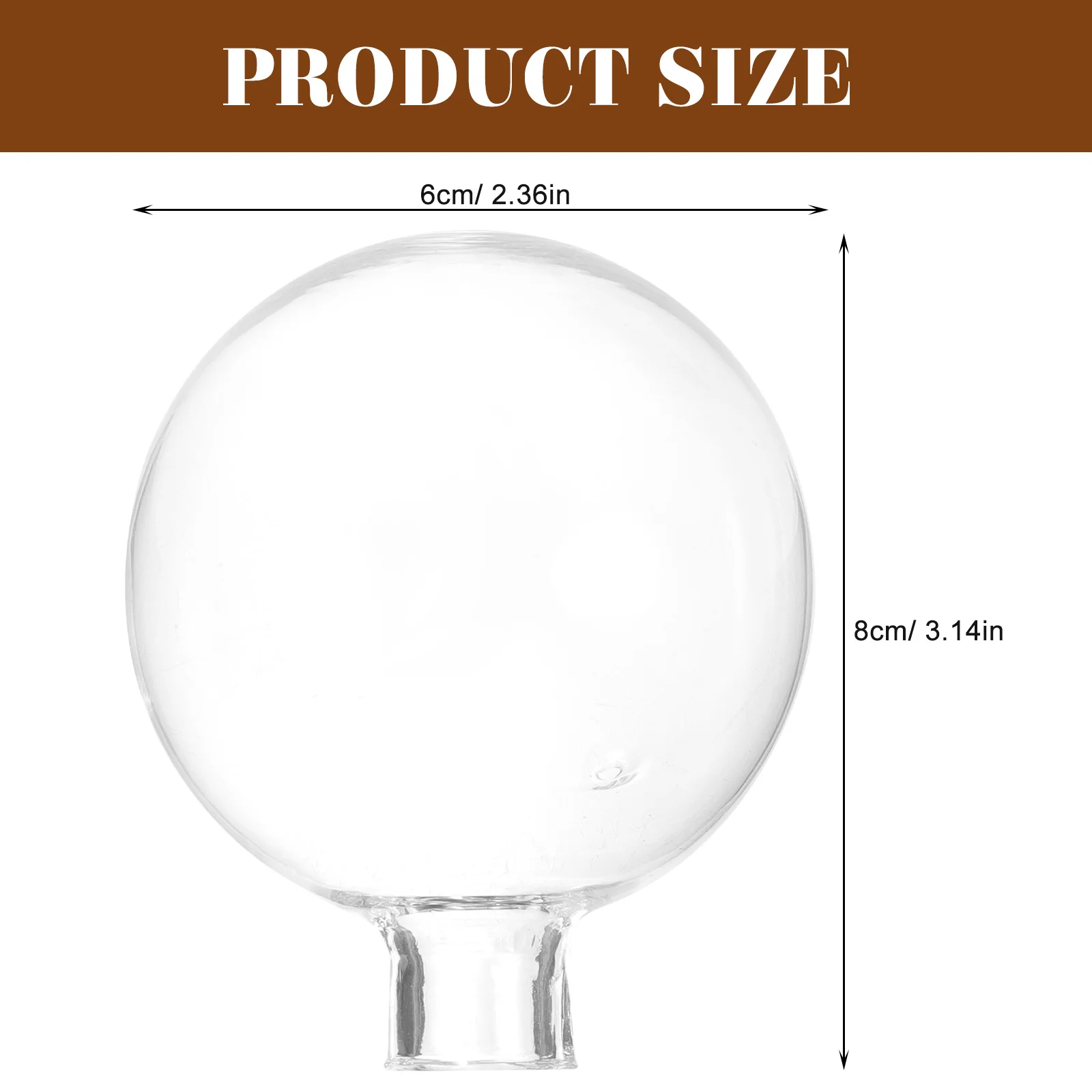 G4 Round Ball Lampshade Transparent Lamp Cover Living Room Multi-Head Chandelier Replacement Lampshades Glass Cover For Ceiling