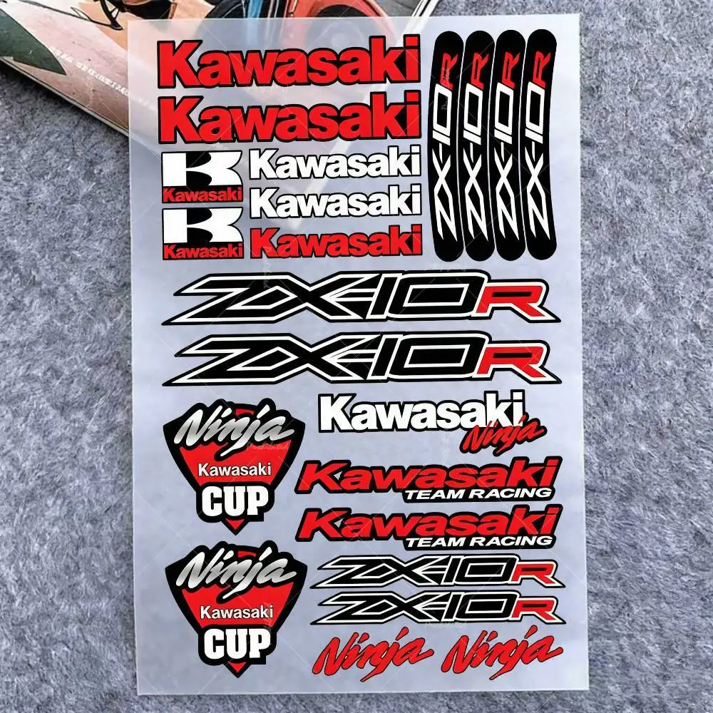 For Kawasaki Sticker Moto Stickers Auto Body Bumper Windows Motorcycle Laptop Walls Vinyl Decal Car Tuning Accessories