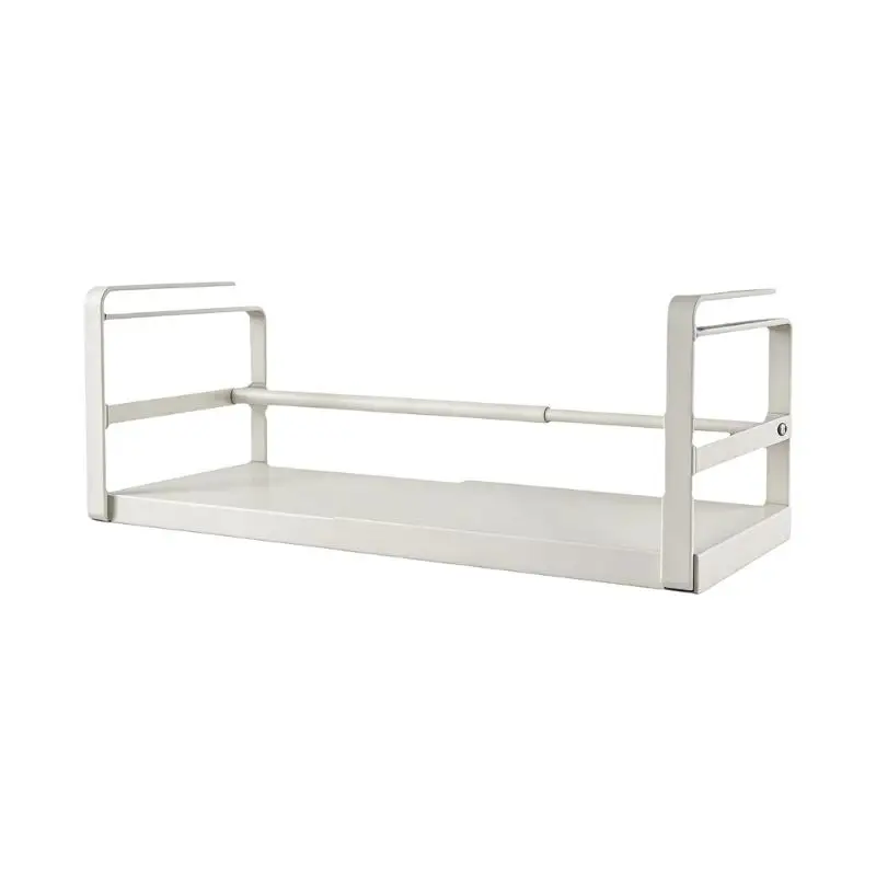 E8BD Metal Hanging Shelf Rack for Cabinets, Sliding Basket Storage for Jars, Bottles, and Bathroom Cupboard Use Home