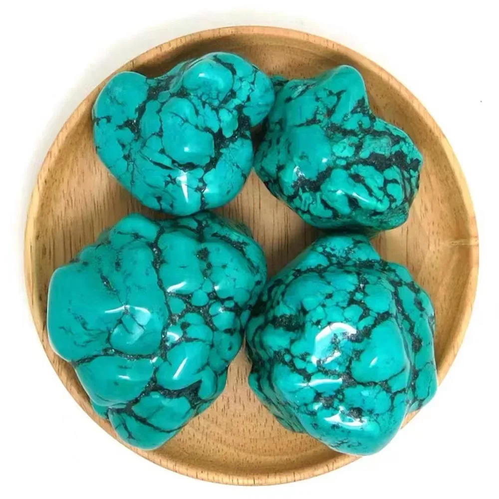 Natural Turquoise Raw Stone, Energy Gem Meditation, Reiki Healing, Room Decor, Home Furnishings, Feng Shui