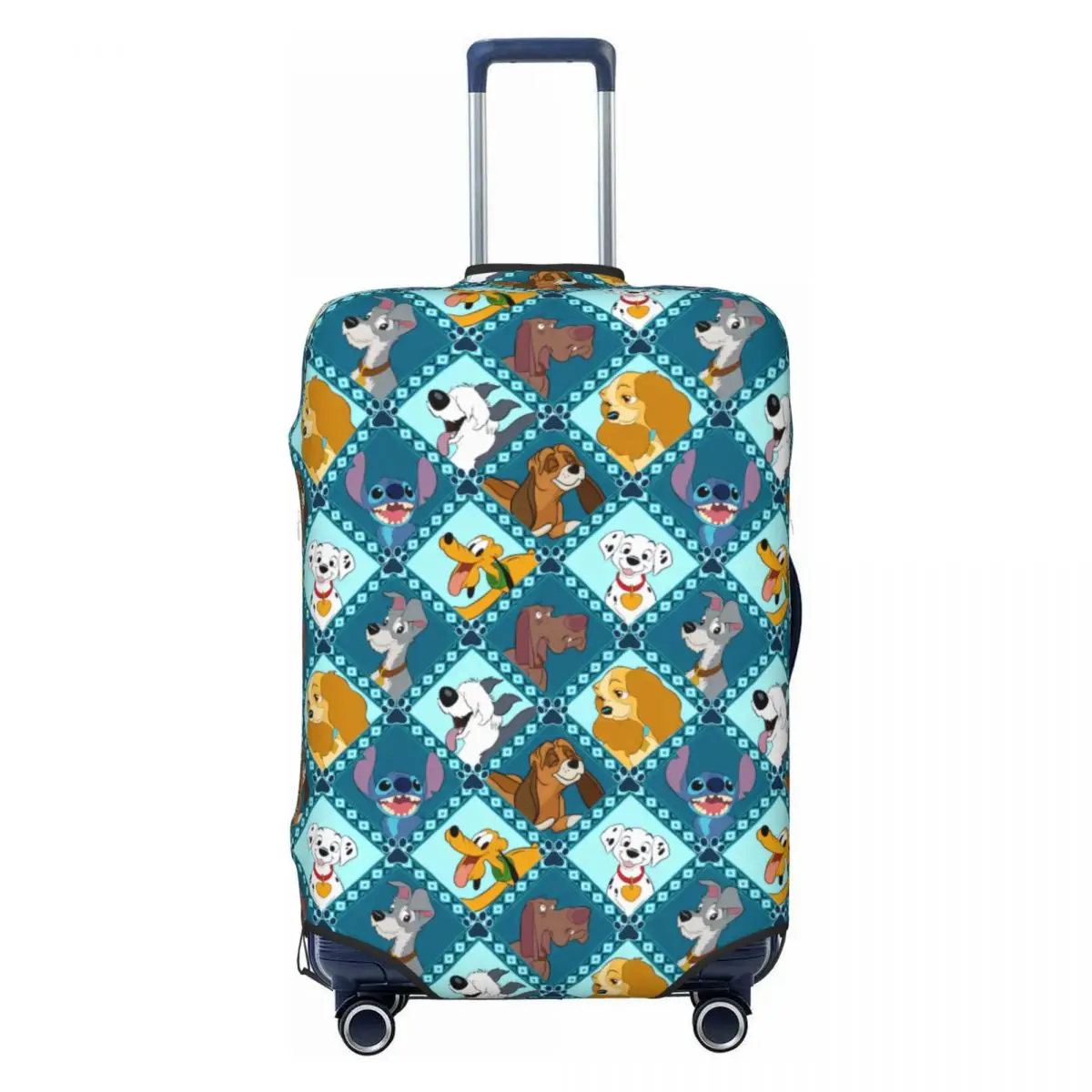 

Cute Dogs Collage Suitcase Cover Washable Beagle Dog Snoopy Luggage Protective Covers for 18-32 inch