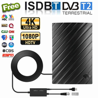 500 Miles Digital TV Antenna 4K 1080P HDTV Signal Booster Amplifier VHF UHF Signal Receiver DVB-T2 ISDB ATSC Digital TV Antenna