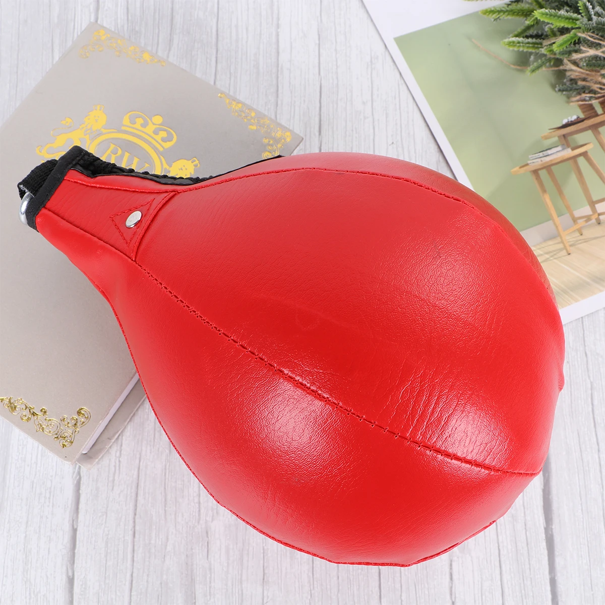 

Pear Shape Boxing Speed Bag Punching Wall Mount Home Gym Martial Arts Training Fight Durable PU Reflex Coordination Fitness
