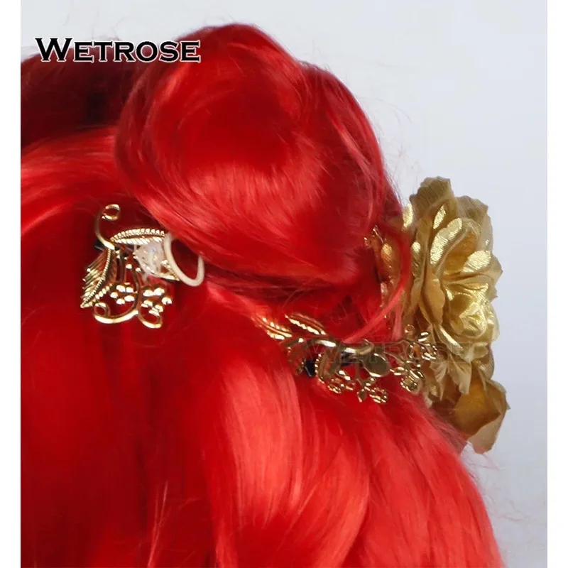 【Wetrose】متوفر في المخزون أزياء Himeko التأثيرية Honkai Star Rail HSR Himeko مجموعة كاملة من الشعر المستعار