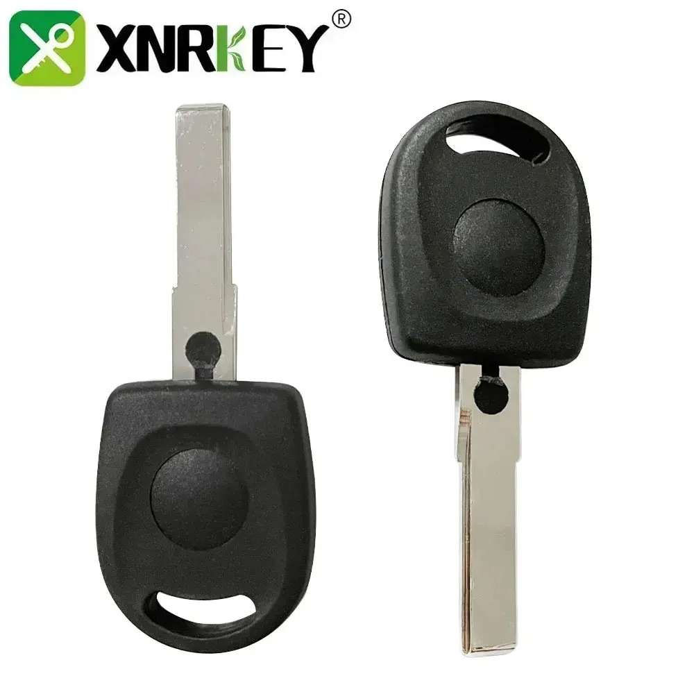 

XNRKEY 10 Pcs Transponder Key Shell New Car Key Blank Case For VW Volkswagen SKoda Seat Key Case with Uncut HU66 Blade