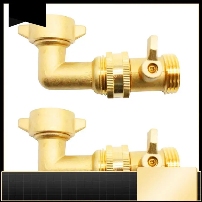 2 uds., codo de manguera de jardín de 90 grados, manguera de 3/4 pulgadas, conector de manguera de jardín de latón, piezas de repuesto para humectadores de agua RV y grifos residenciales