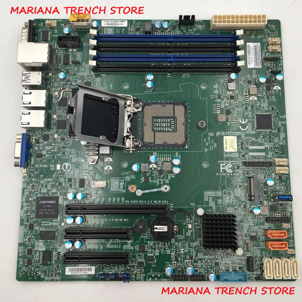 

X11SCL-F for Supermicro Single Socket LGA1151 Motherboard 8th/9th Gen. Core i3 Xeon E-2100/2200 Processor DDR4 Dual GbE LAN