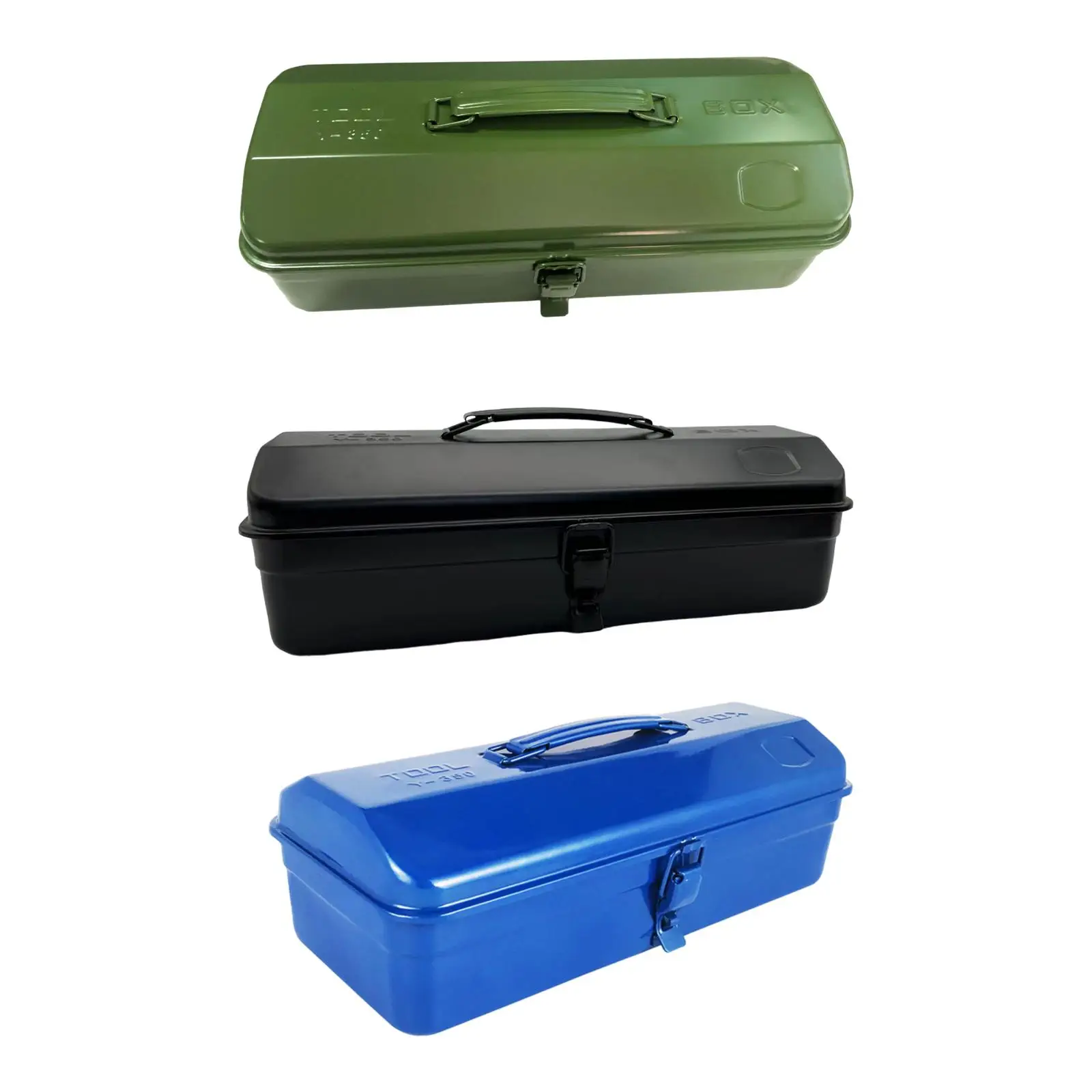 Metal Tool Box Empty Toolbox Multi-Purpose Locking Buckle Tool Chest, Easy