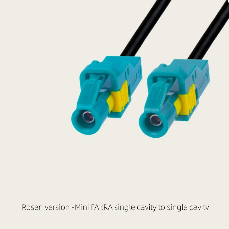 Rosen Mini-Fakra mini single cavity HFM female to BNC male and female AMK16A RG174 cable.
