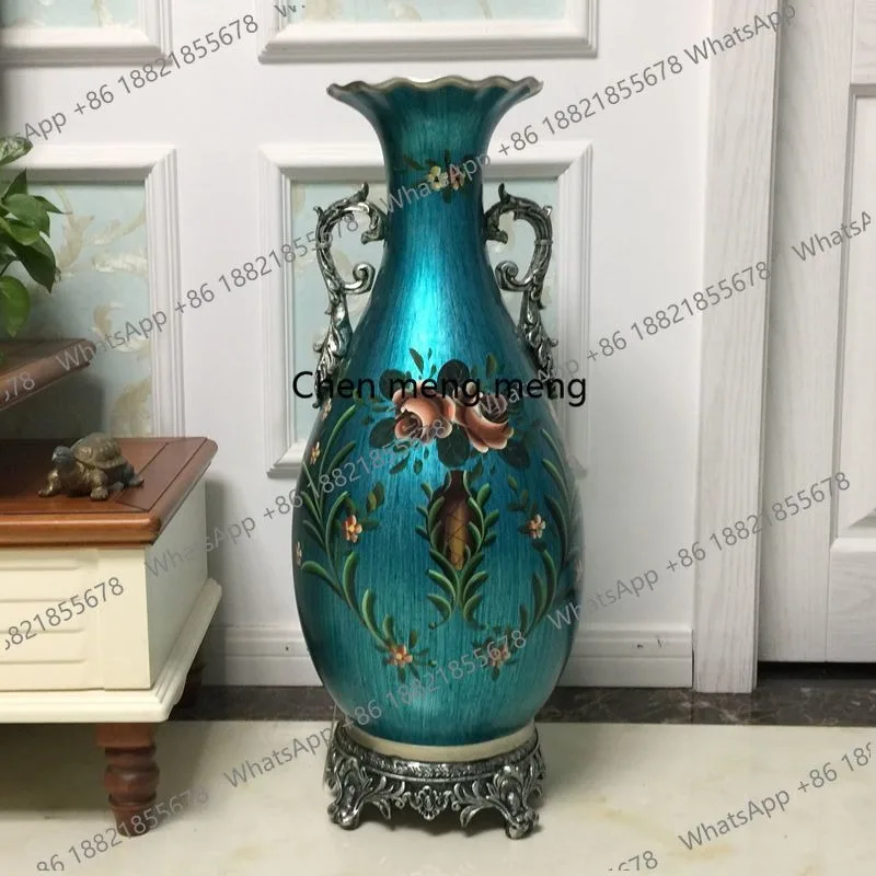 Retro ornament model room villa living room TV cabinet flower arrangement large vase
