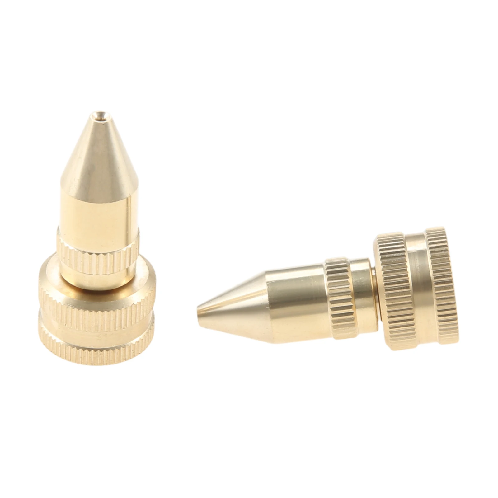 2Pcs Brass Adjustable Nozzle Replacement Compatible with Roundup 181331 All Brass Screw on Cone Nozzle Repair Kit Garden Sprayer