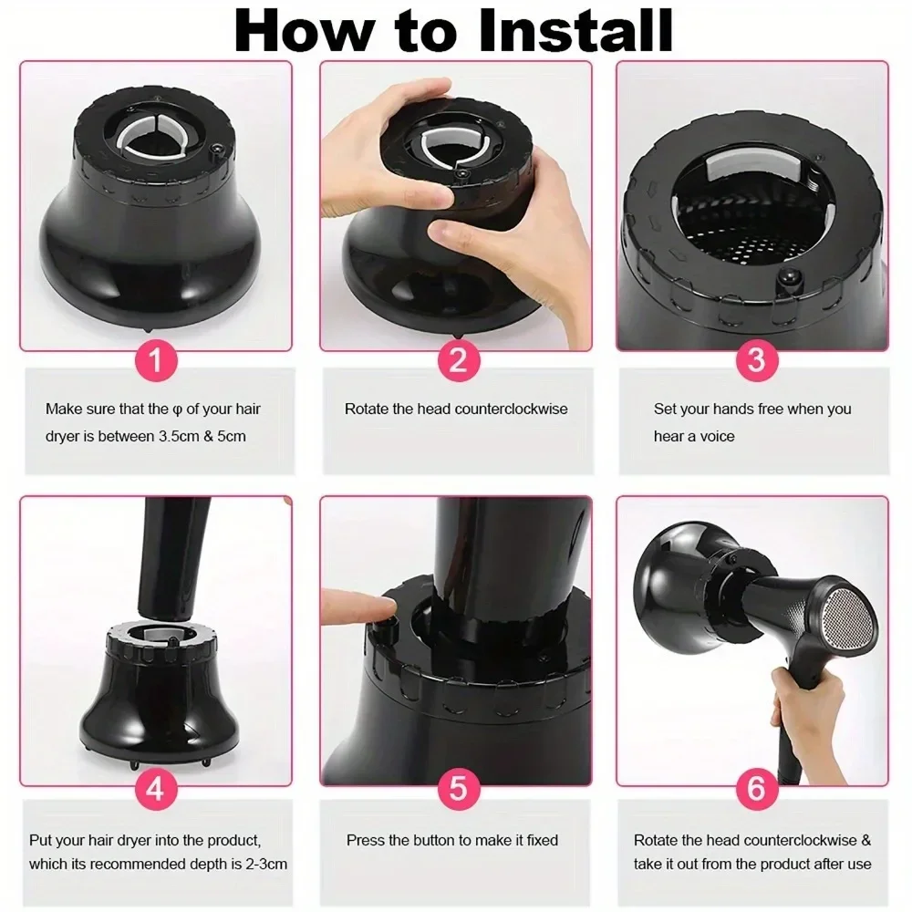 Bestauty Hair Dryer Diffuser Adjustable Blow Dryers Diffuser for Curly or Wavy Hair Styling Accessories