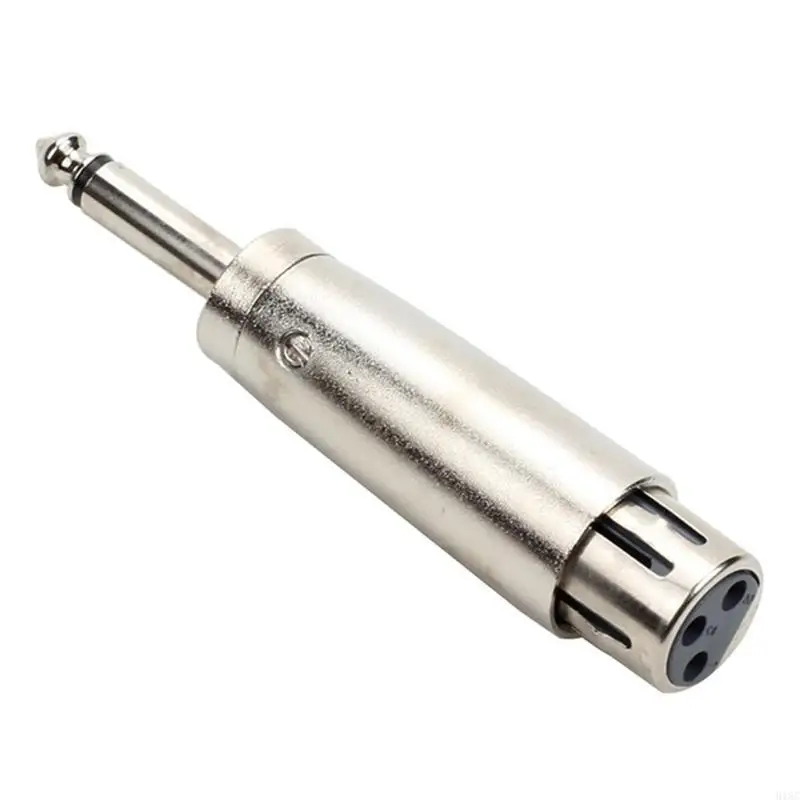 قياسي 6.35 إلى 3pin محول 6.35 مم مونو مونو ذكور إلى محول موصل الصوت 3Pin لمكبرات صوت الميكروفونات